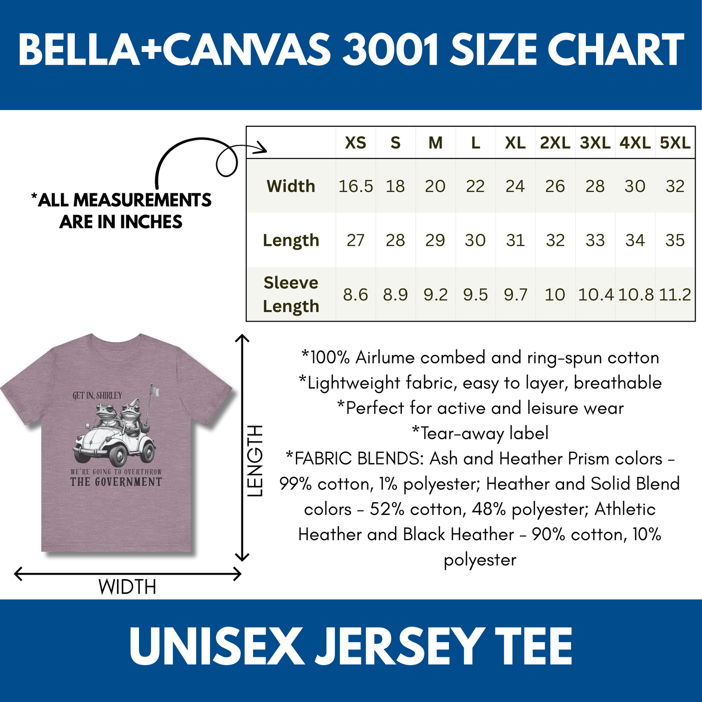 Frog and Toad Overthrow Government Tee | Political Humor Bella+Canvas Shirt