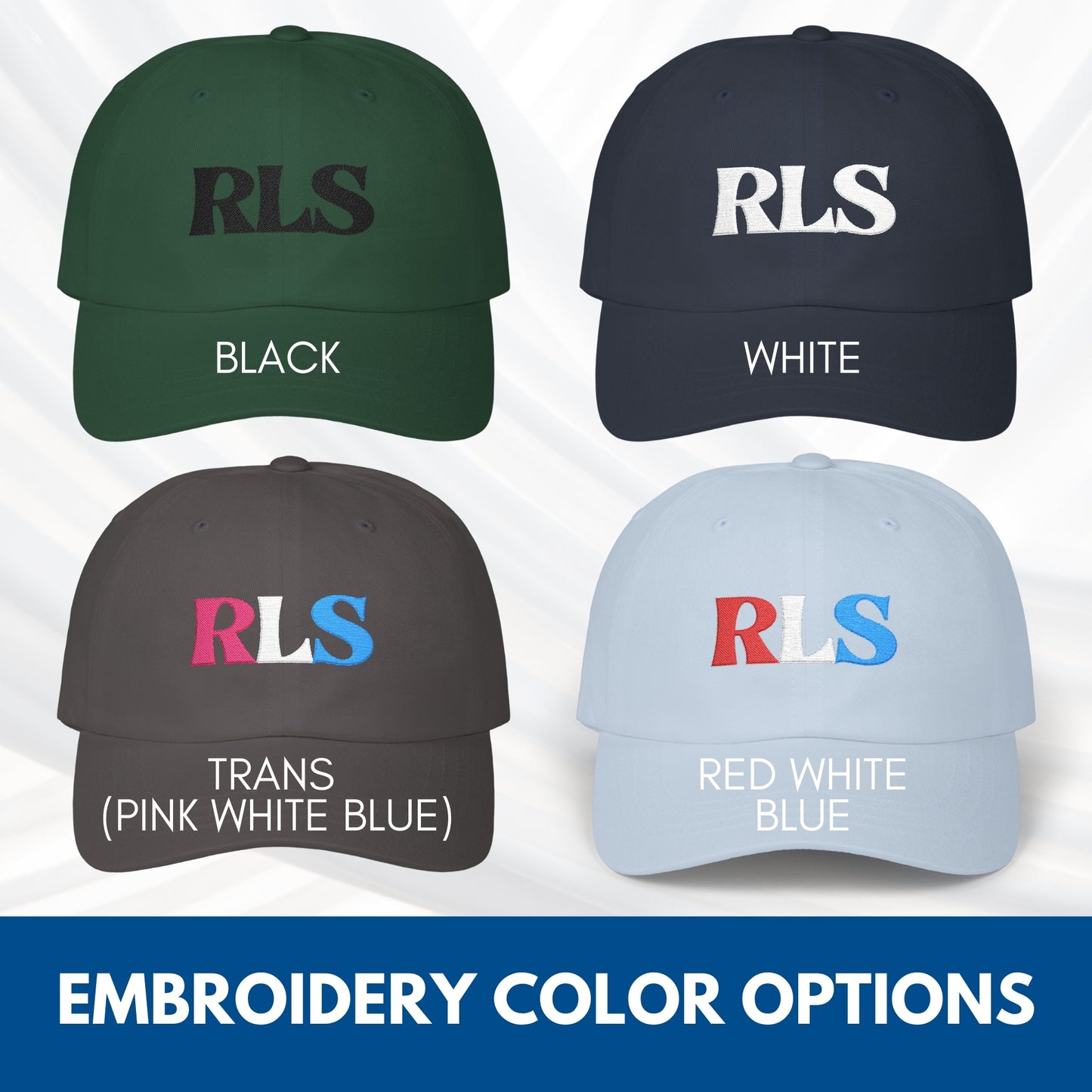 RLS Tricolor Embroidered Classic Dad Cap | Radical Left Scum Progressive Leftist Baseball Hat