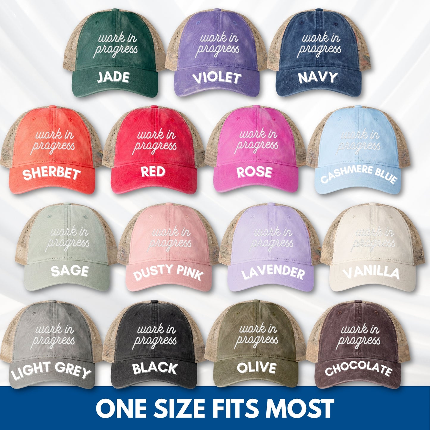 work-in-progress-mesh-back-womens-hat-embroidered-baseball-cap-mental-health-gift-growth-mindset