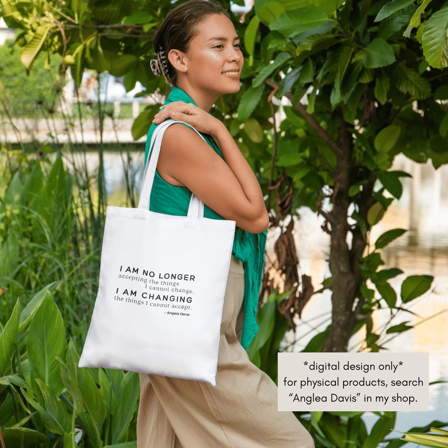 Angela Davis Quote Clipart Bundle | Be the Change Political Activism (Digital Download)