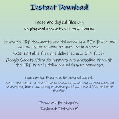 Crochet Pattern Project Planner | PDF, Excel & Google Sheets (Digital Download)