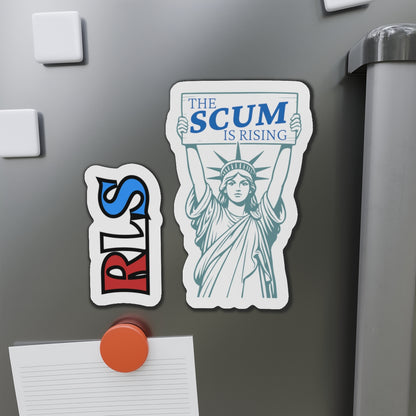The Scum Is Rising Statue of Liberty RLS Magnet Set | Die-Cut Vinyl Car Magnets
