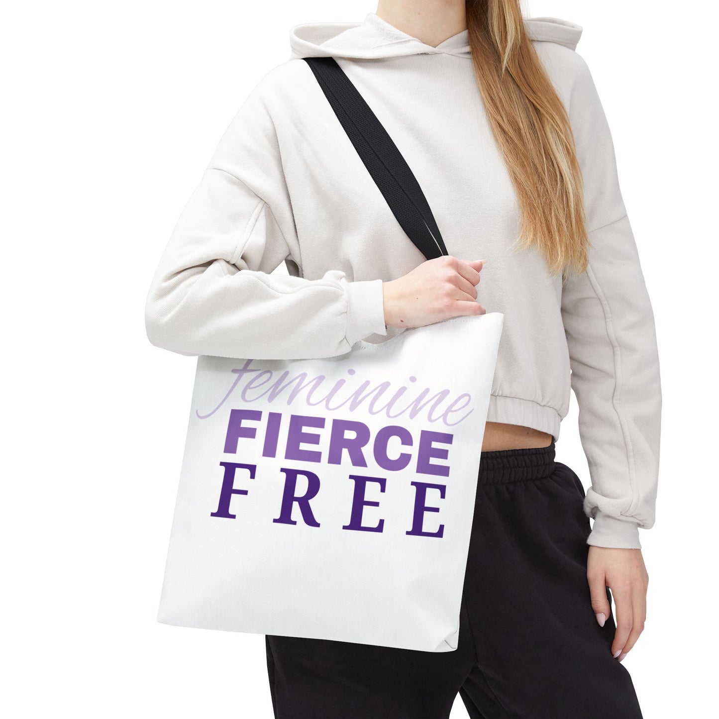 Feminine Fierce Free Tote Bag | Female Empowerment Bag, Feminist Gift