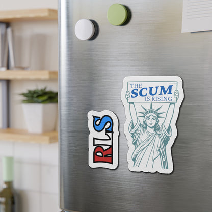 The Scum Is Rising Statue of Liberty RLS Magnet Set | Die-Cut Vinyl Car Magnets