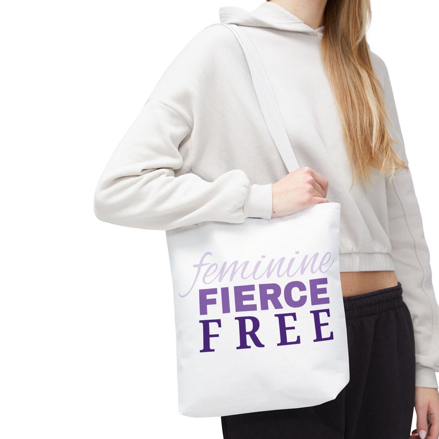Feminine Fierce Free Tote Bag | Female Empowerment Bag, Feminist Gift
