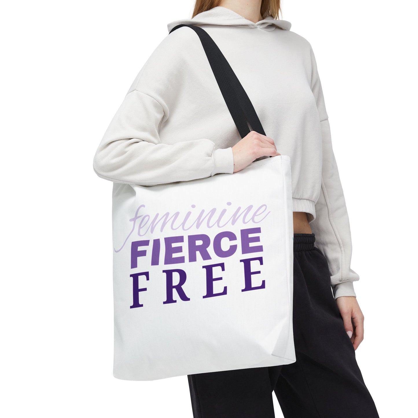 Feminine Fierce Free Tote Bag | Female Empowerment Bag, Feminist Gift