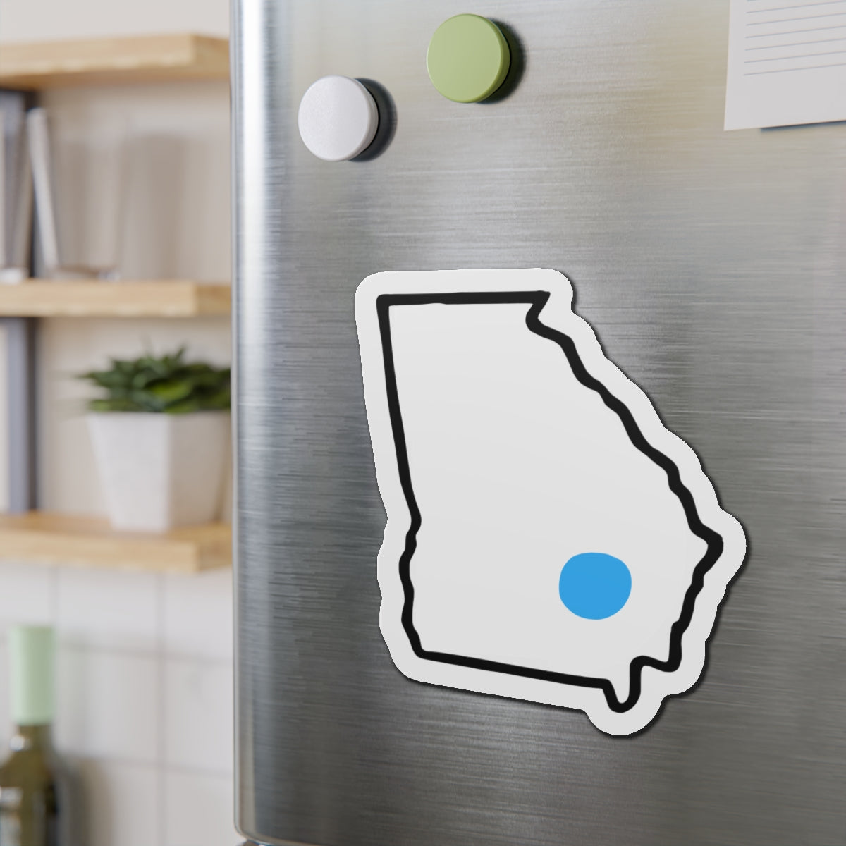 Blue Dot Red State Die-Cut Vinyl Magnet | Customized City/State Democratic Car Decor