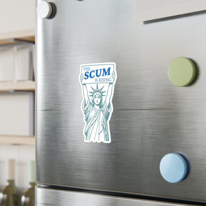 Statue of Liberty 'The Scum Is Rising' RLS Sticker | Kiss-Cut Vinyl Decal (Indoor/Outdoor)