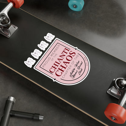 Personalizable Antifa Wine Moms Social Club Vinyl Decal | Indoor Outdoor Anti-Fascism Sticker, Democratic Activist Decor