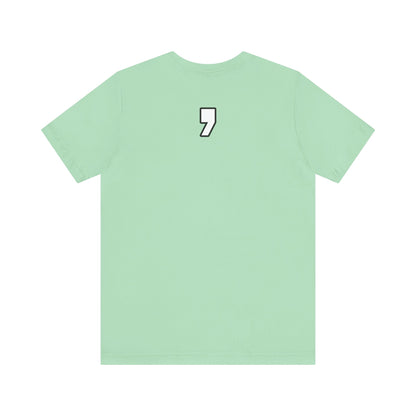 Oxford Comma Unisex Crewneck T-Shirt | Literary Apparel, English Language Tee