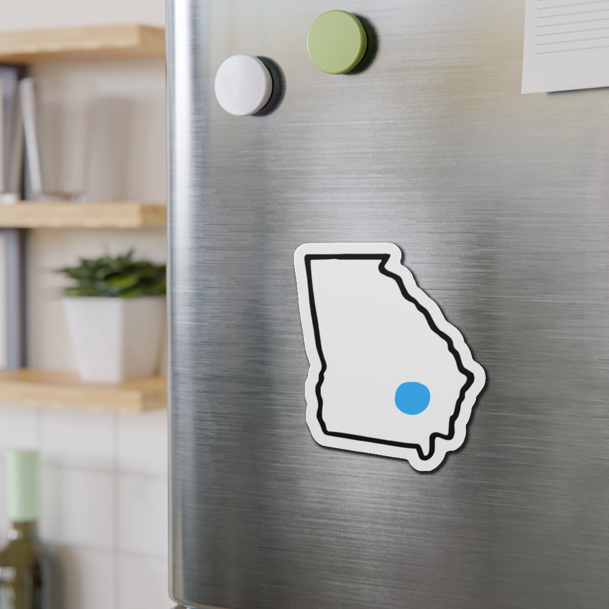 Blue Dot Red State Die-Cut Vinyl Magnet | Customized City/State Democratic Car Decor