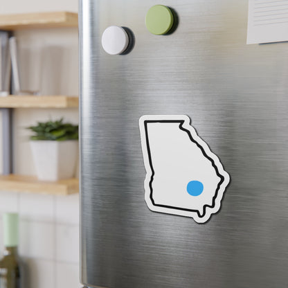 Blue Dot Red State Die-Cut Vinyl Magnet | Customized City/State Democratic Car Decor