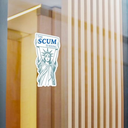 Statue of Liberty 'The Scum Is Rising' RLS Sticker | Kiss-Cut Vinyl Decal (Indoor/Outdoor)
