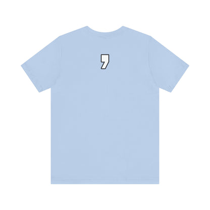 Oxford Comma Unisex Crewneck T-Shirt | Literary Apparel, English Language Tee