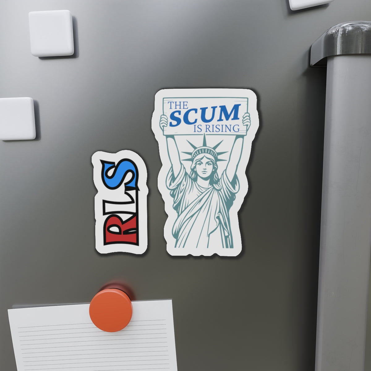 The Scum Is Rising Statue of Liberty RLS Magnet Set | Die-Cut Vinyl Car Magnets