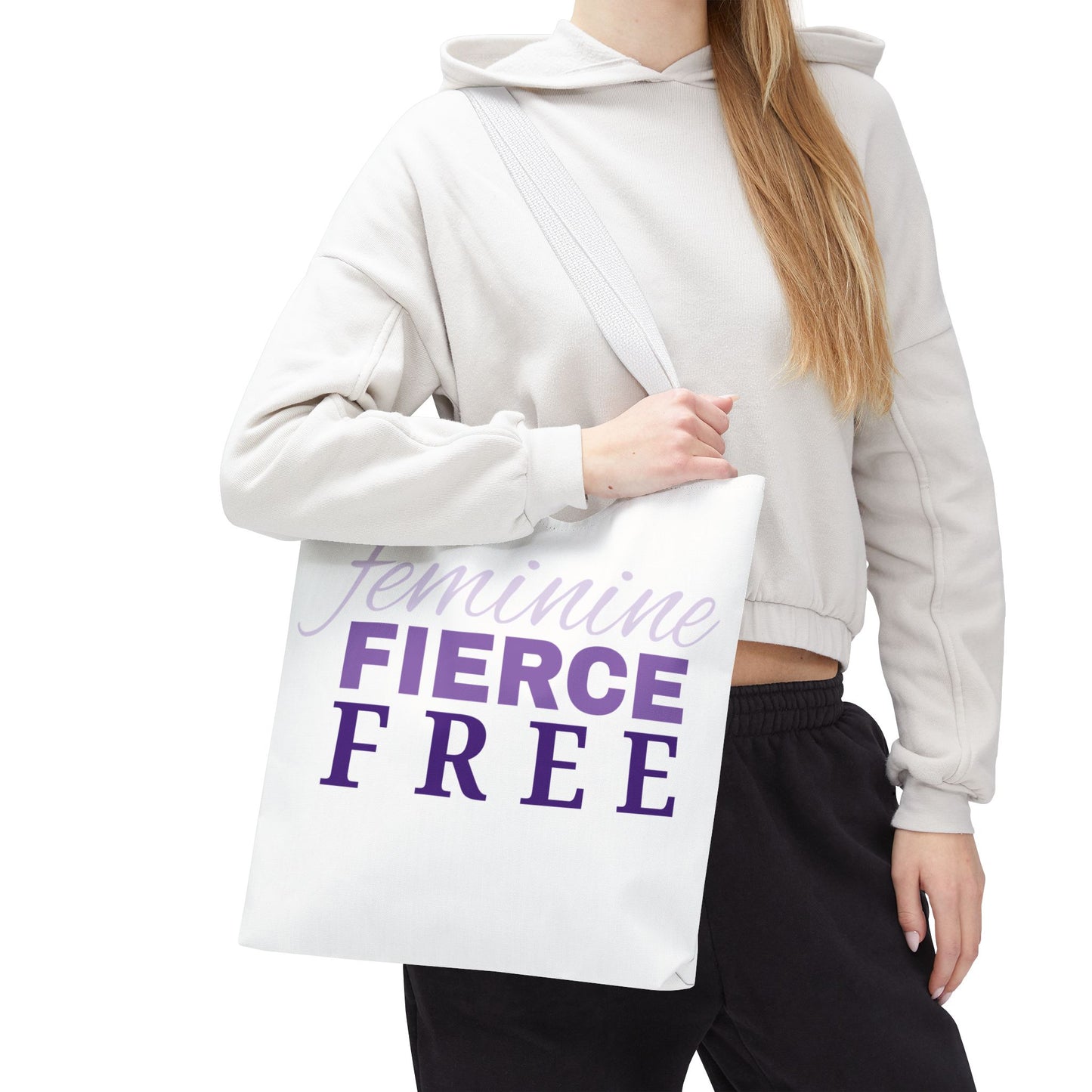 Feminine Fierce Free Tote Bag | Female Empowerment Bag, Feminist Gift
