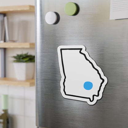 Blue Dot Red State Die-Cut Vinyl Magnet | Customized City/State Democratic Car Decor