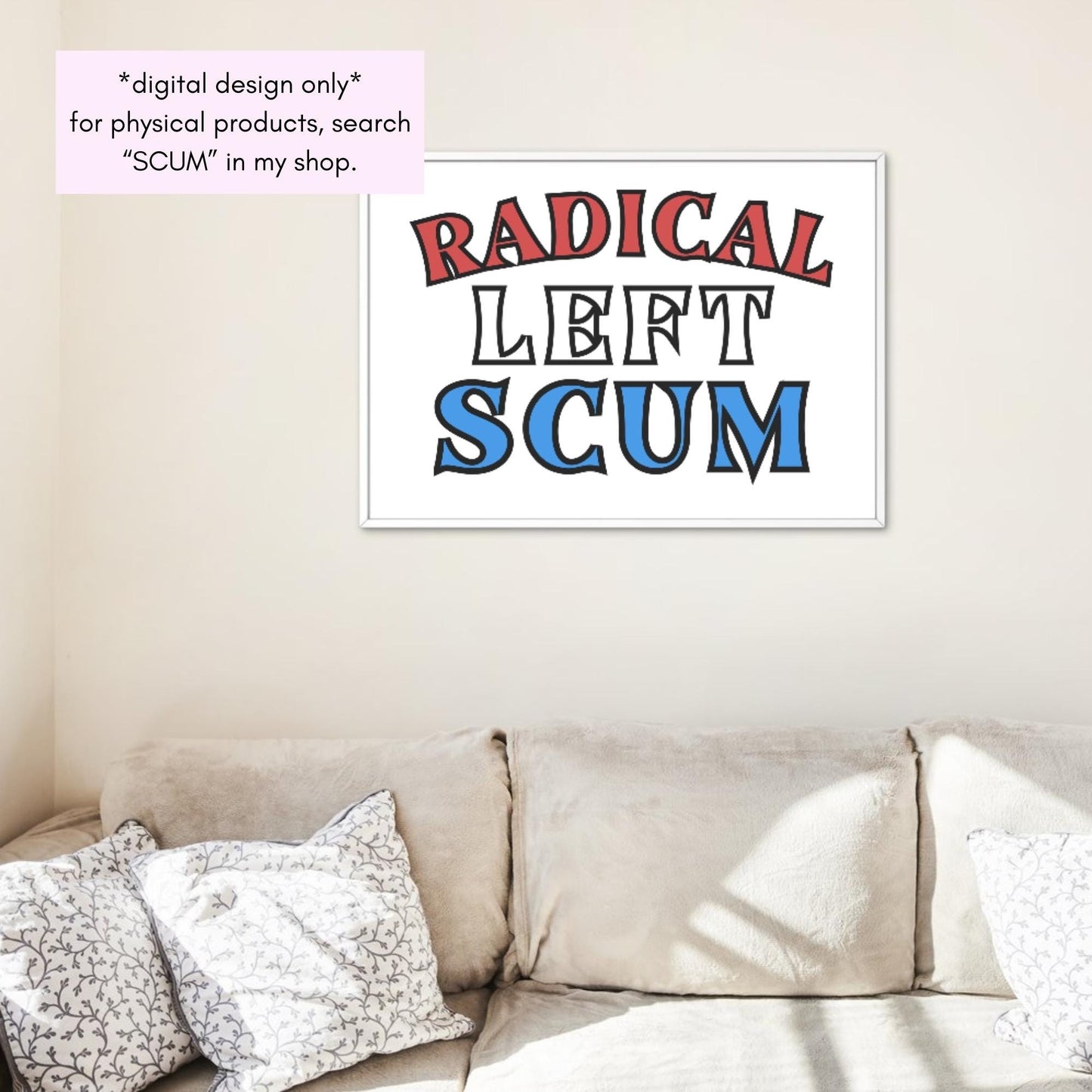 Radical Left Scum Design Bundle | RLS Progressive Leftist Political Clipart Collection (Digital Download)