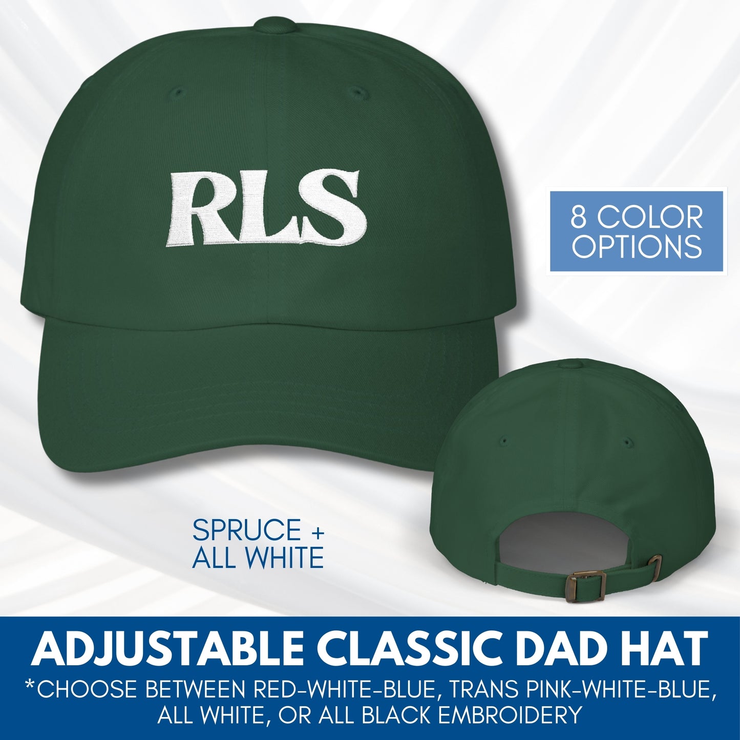 RLS Tricolor Embroidered Classic Dad Cap | Radical Left Scum Progressive Leftist Baseball Hat