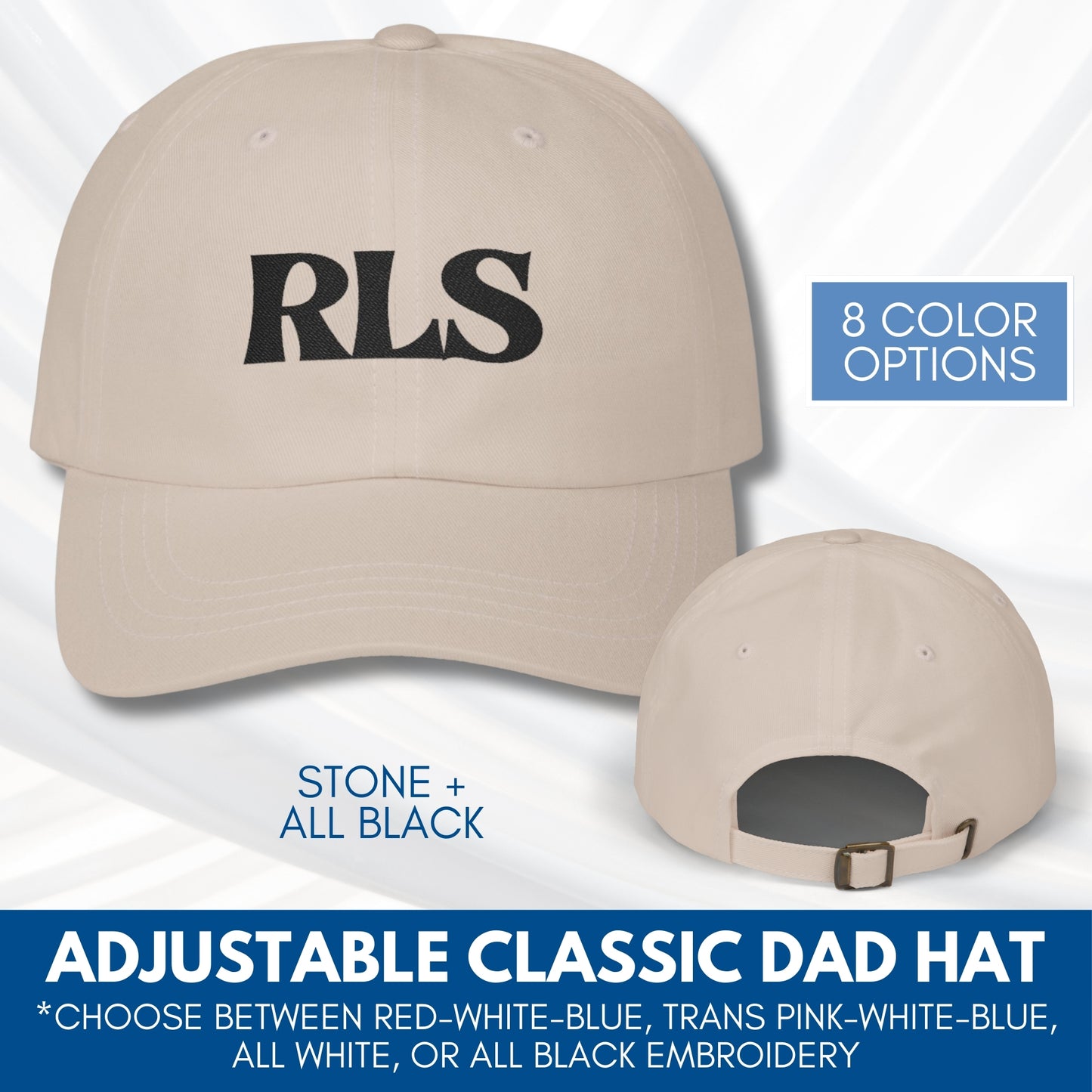 RLS Tricolor Embroidered Classic Dad Cap | Radical Left Scum Progressive Leftist Baseball Hat