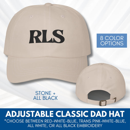 RLS Tricolor Embroidered Classic Dad Cap | Radical Left Scum Progressive Leftist Baseball Hat