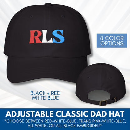 RLS Tricolor Embroidered Classic Dad Cap | Radical Left Scum Progressive Leftist Baseball Hat