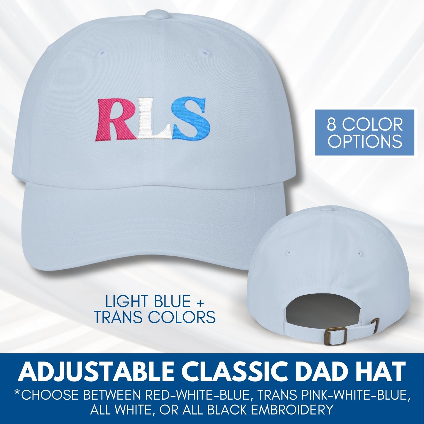 RLS Tricolor Embroidered Classic Dad Cap | Radical Left Scum Progressive Leftist Baseball Hat
