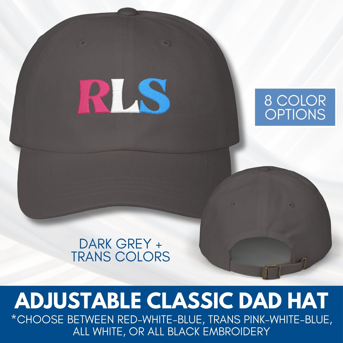 RLS Tricolor Embroidered Classic Dad Cap | Radical Left Scum Progressive Leftist Baseball Hat