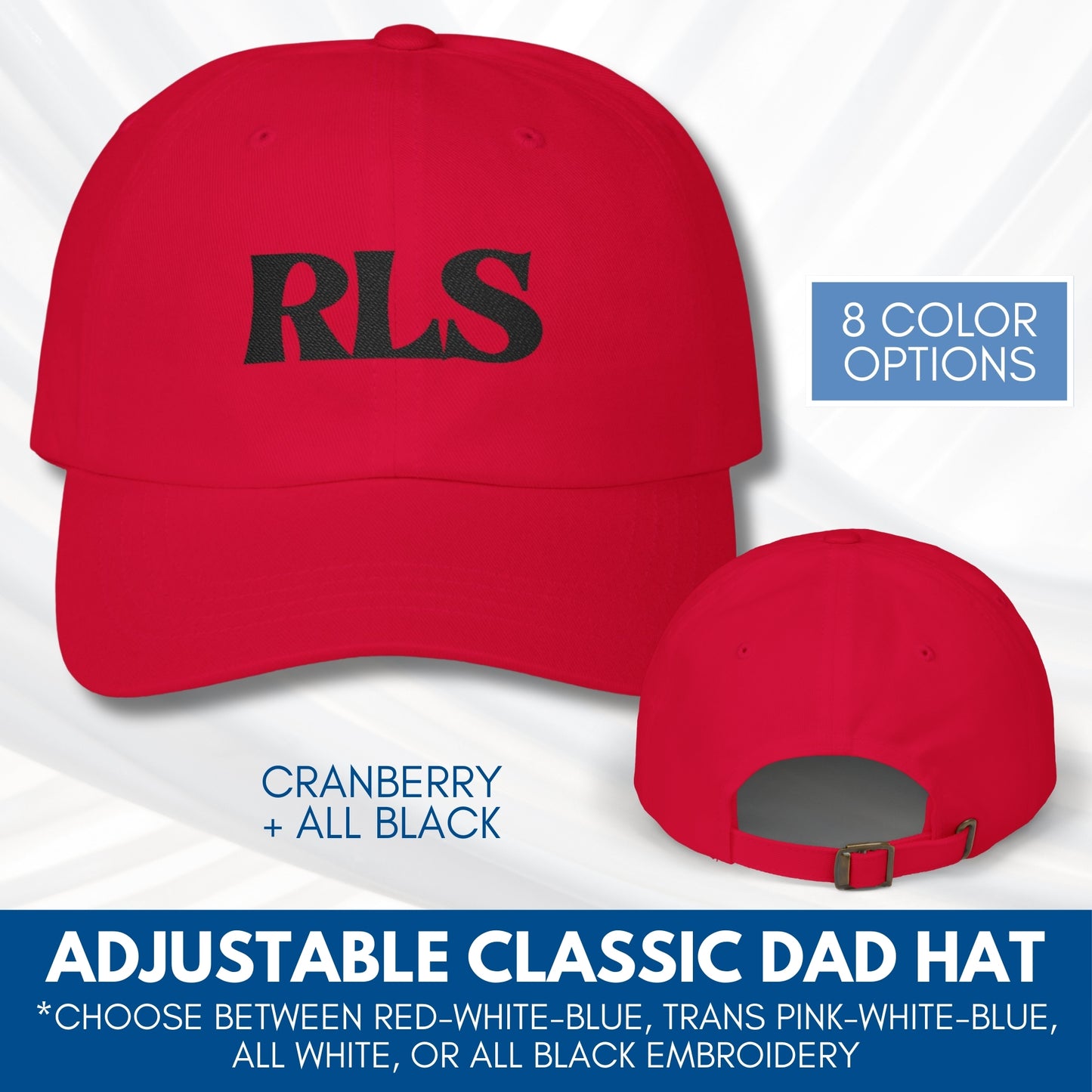RLS Tricolor Embroidered Classic Dad Cap | Radical Left Scum Progressive Leftist Baseball Hat