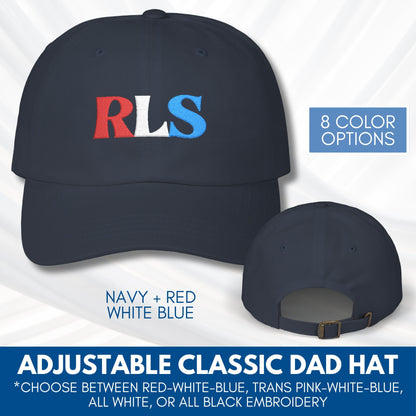 RLS Tricolor Embroidered Classic Dad Cap | Radical Left Scum Progressive Leftist Baseball Hat