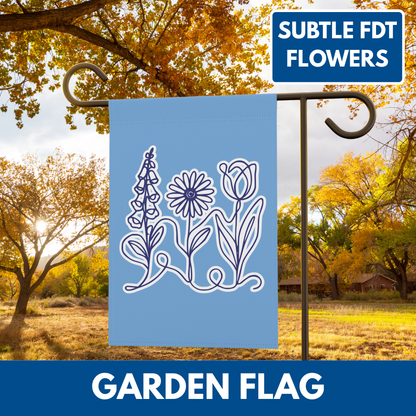 Foxglove Daisy Tulip Garden Flag | Floral Banner Porch Flag (2 Size Options)