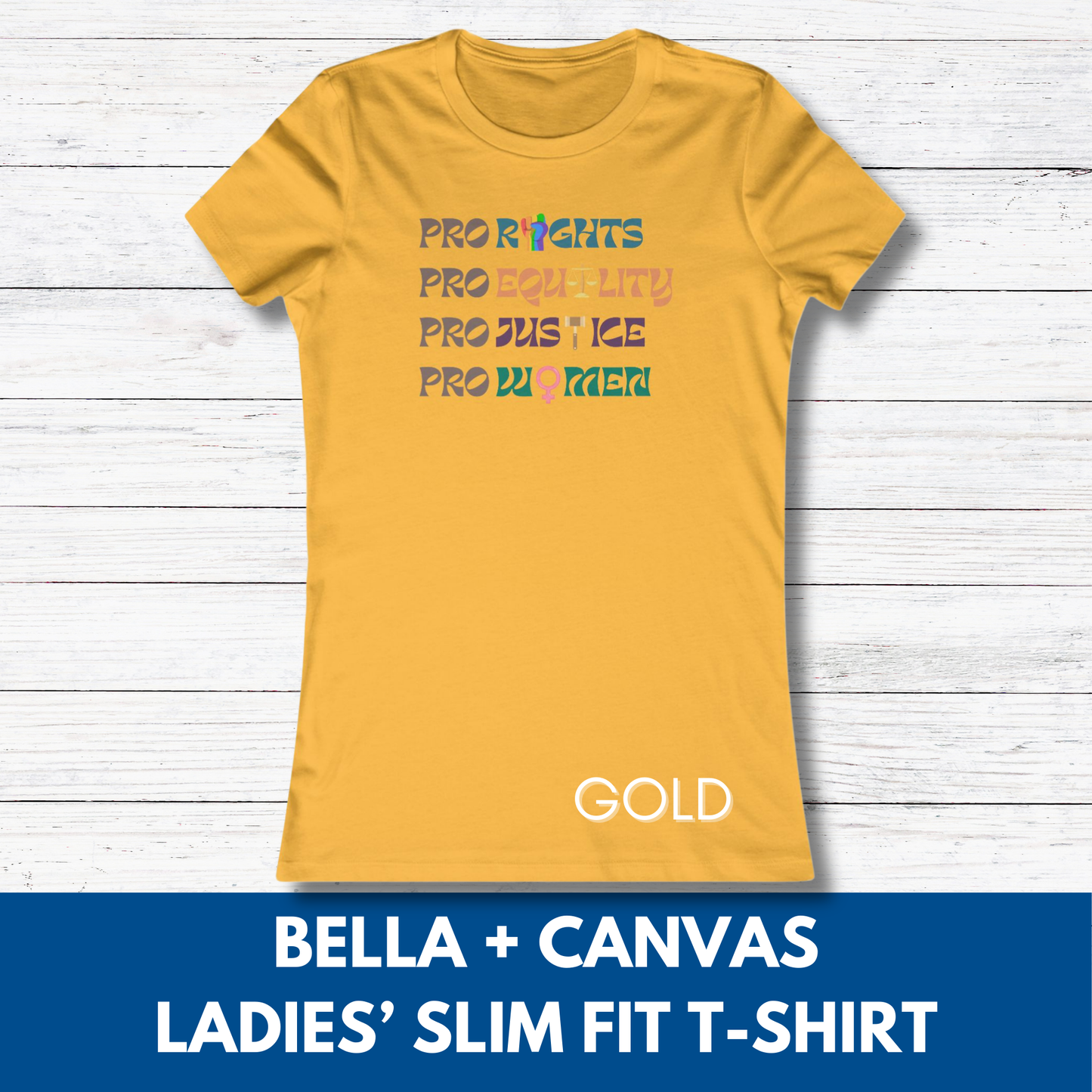 Pro Rights Democratic Activist Ladies T-Shirt | Feminist Slim Fit Tee, Equality Women's Top