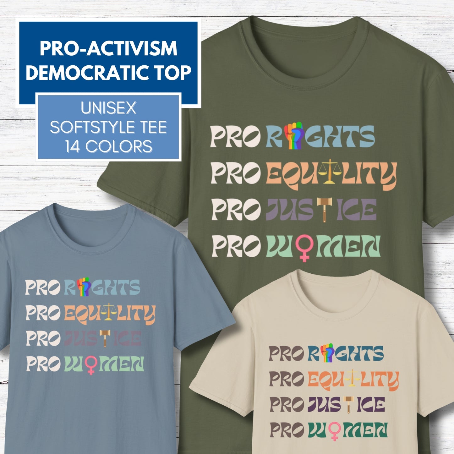 Unisex Political Activism Statement T-Shirt| Softstyle Equality Top