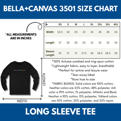 Reproductive Rights Long Sleeve Tee | Feminist Pro Choice Protest T-Shirt (Unisex Jersey)