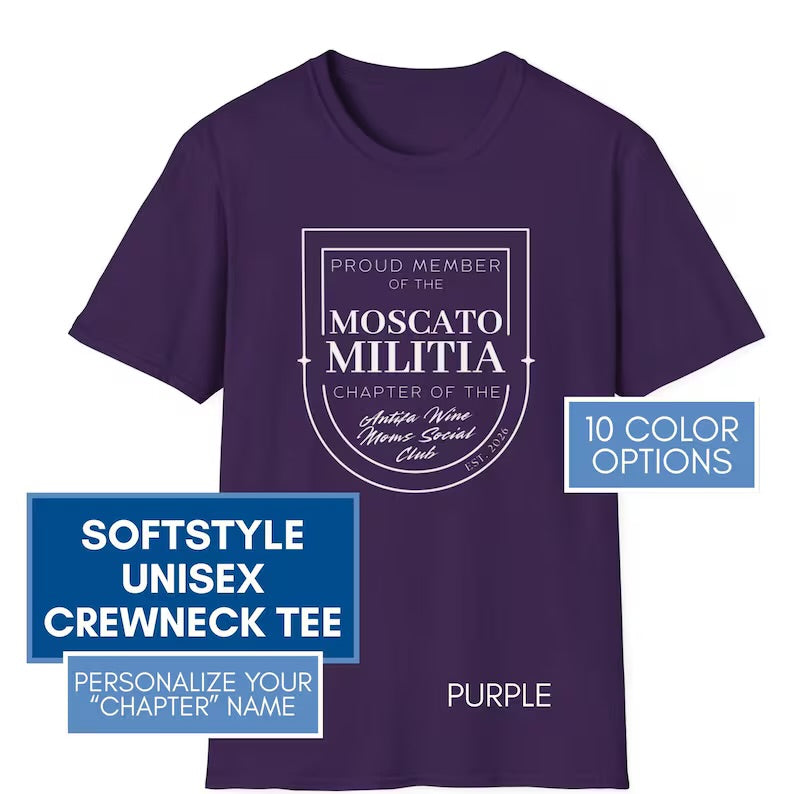 Personalized Antifa Wine Moms Social Club T-Shirt | Political Humor Tee, Activist Mom Gang