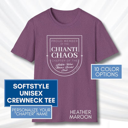 Personalized Antifa Wine Moms Social Club T-Shirt | Political Humor Tee, Activist Mom Gang