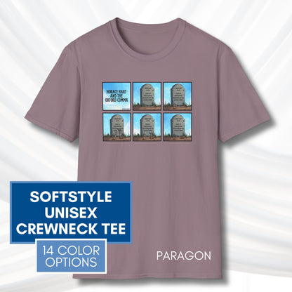 Oxford Comma Funny Grammar T-Shirt | Gildan Unisex Softstyle Short Sleeve Tee