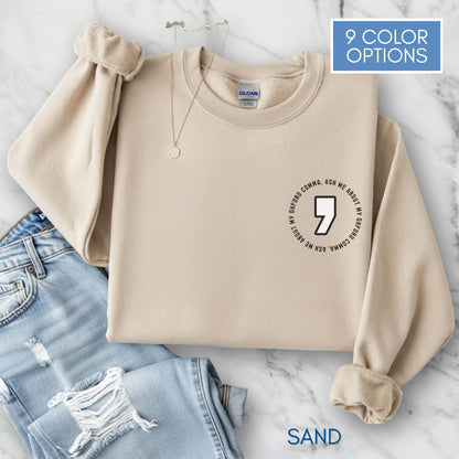 Oxford Comma Embroidered Crewneck Sweatshirt | Literary Apparel, English Language Pullover