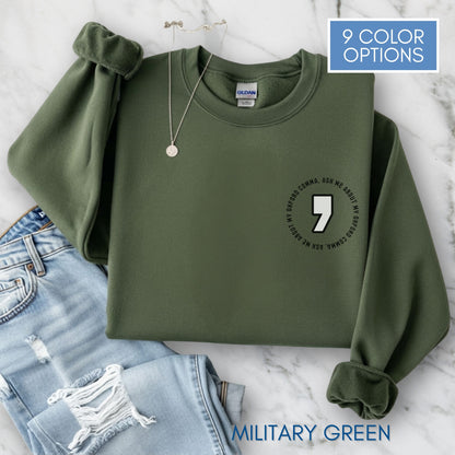 Oxford Comma Embroidered Crewneck Sweatshirt | Literary Apparel, English Language Pullover