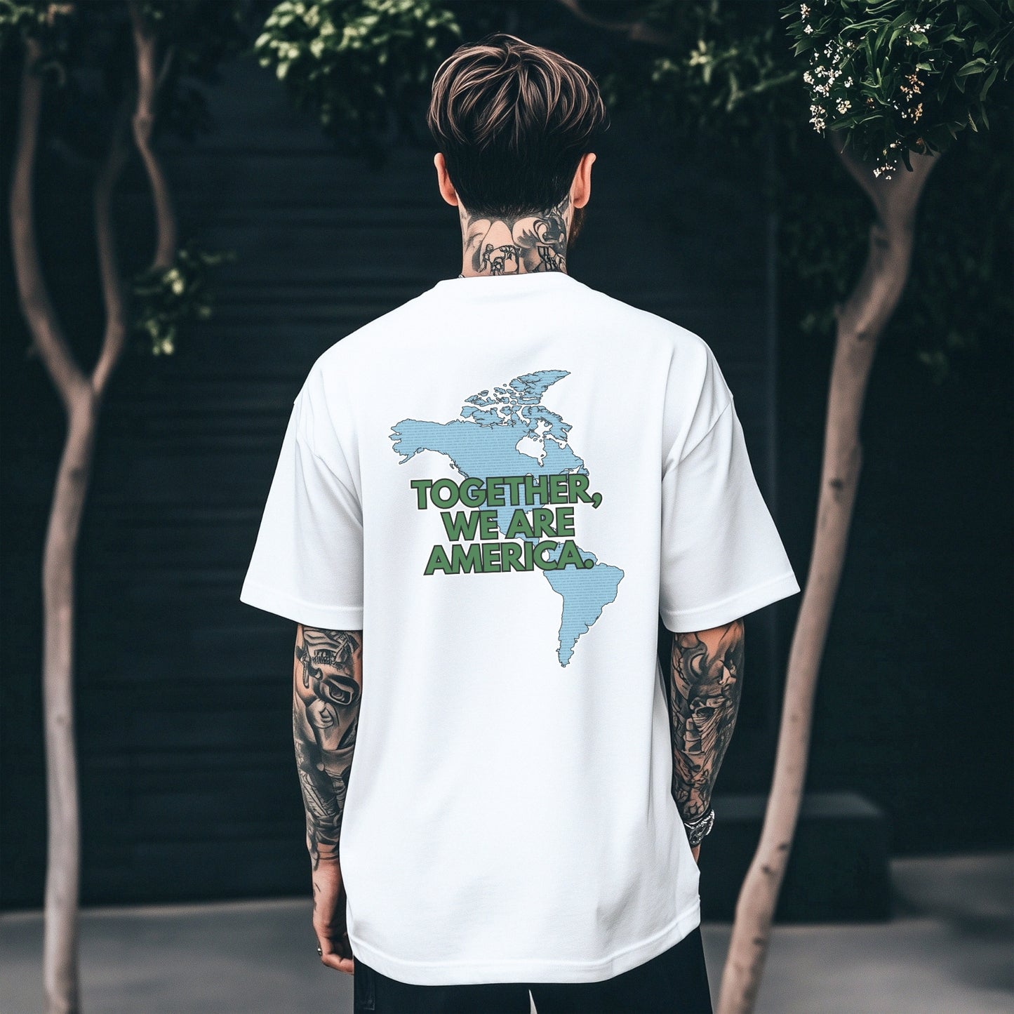 Together We Are America Unisex Short Sleeve T-Shirt | World Unity Graphic Tee