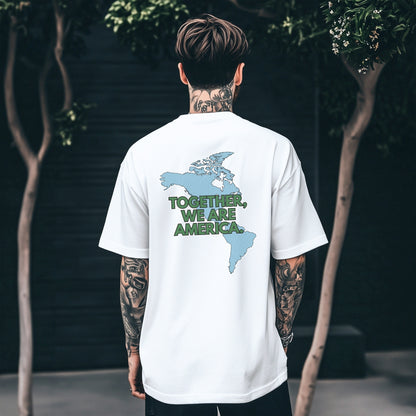 Together We Are America Unisex Short Sleeve T-Shirt | World Unity Graphic Tee