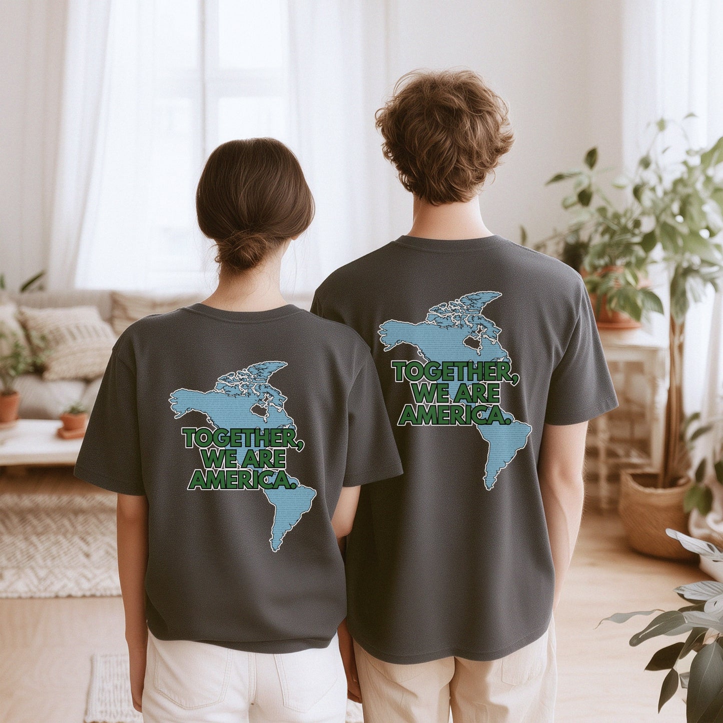 Together We Are America Unisex Short Sleeve T-Shirt | World Unity Graphic Tee