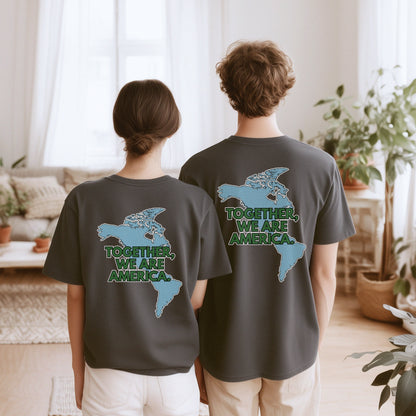 Together We Are America Unisex Short Sleeve T-Shirt | World Unity Graphic Tee