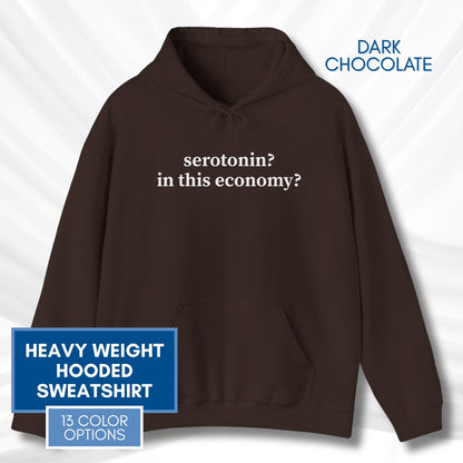 Serotonin Funny Mental Health Humor Hoodie | Unisex Hooded Sweatshirt