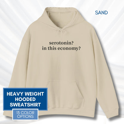 Serotonin Funny Mental Health Humor Hoodie | Unisex Hooded Sweatshirt