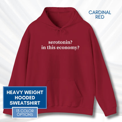 Serotonin Funny Mental Health Humor Hoodie | Unisex Hooded Sweatshirt