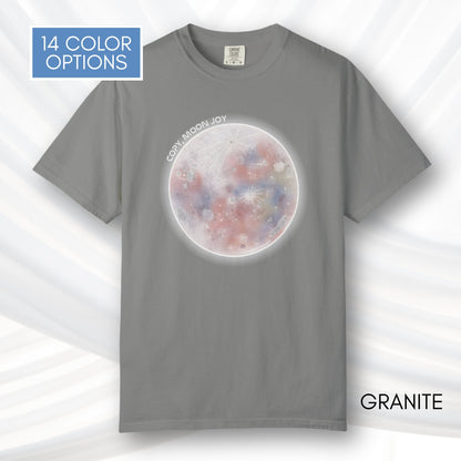 Copy Moon Joy, Artemis II Inspired Unisex Graphic Tee | Hand Drawn Illustration T-Shirt (Comfort Colors)
