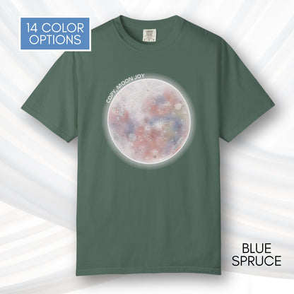 Copy Moon Joy, Artemis II Inspired Unisex Graphic Tee | Hand Drawn Illustration T-Shirt (Comfort Colors)