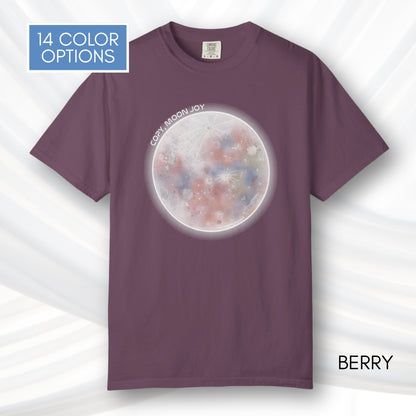 Copy Moon Joy, Artemis II Inspired Unisex Graphic Tee | Hand Drawn Illustration T-Shirt (Comfort Colors)