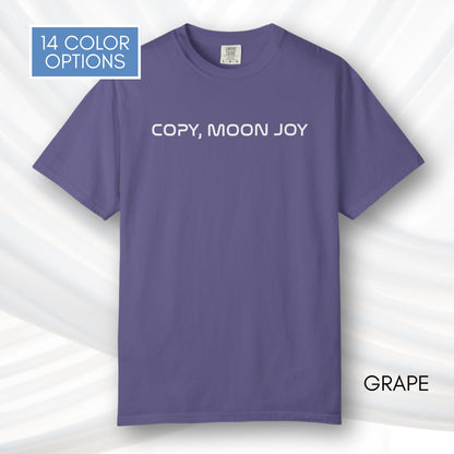 Copy Moon Joy, Artemis II Inspired Unisex Graphic Tee | Space Lover T-Shirt (Comfort Colors)